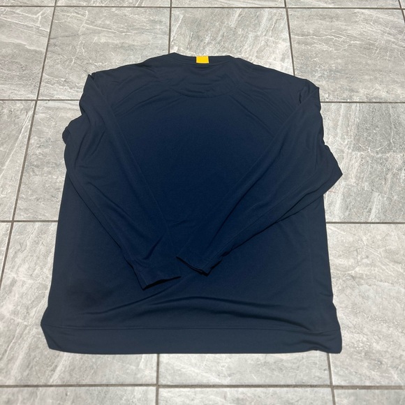 Nike Dri-FIT West Virginia Mountaineers Long Sleeve Shirt Men’s Large Navy - Picture 2 of 5